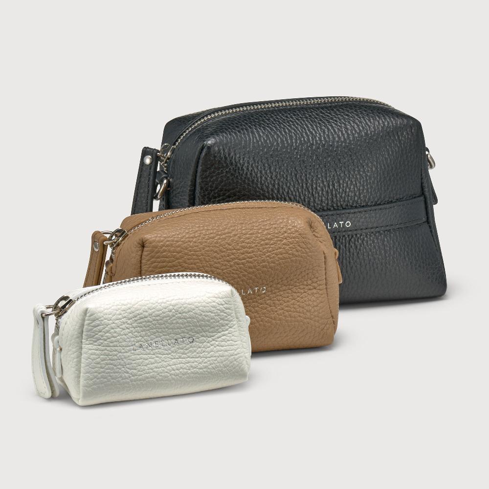 Zanellato BORSA MATRIOSKA UNICA IN PELLE MARTELLATA BLACK MULTI | Zanellato Soddisfazione Garantita