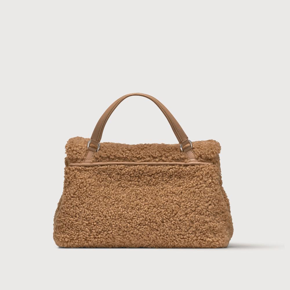 Zanellato BORSA POSTINA® SMALL IN TESSUTO TEDDY BROWN TEDDY | Zanellato Negozi Online