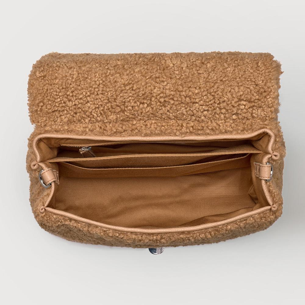 Zanellato BORSA POSTINA® SMALL IN TESSUTO TEDDY BROWN TEDDY | Zanellato Negozi Online