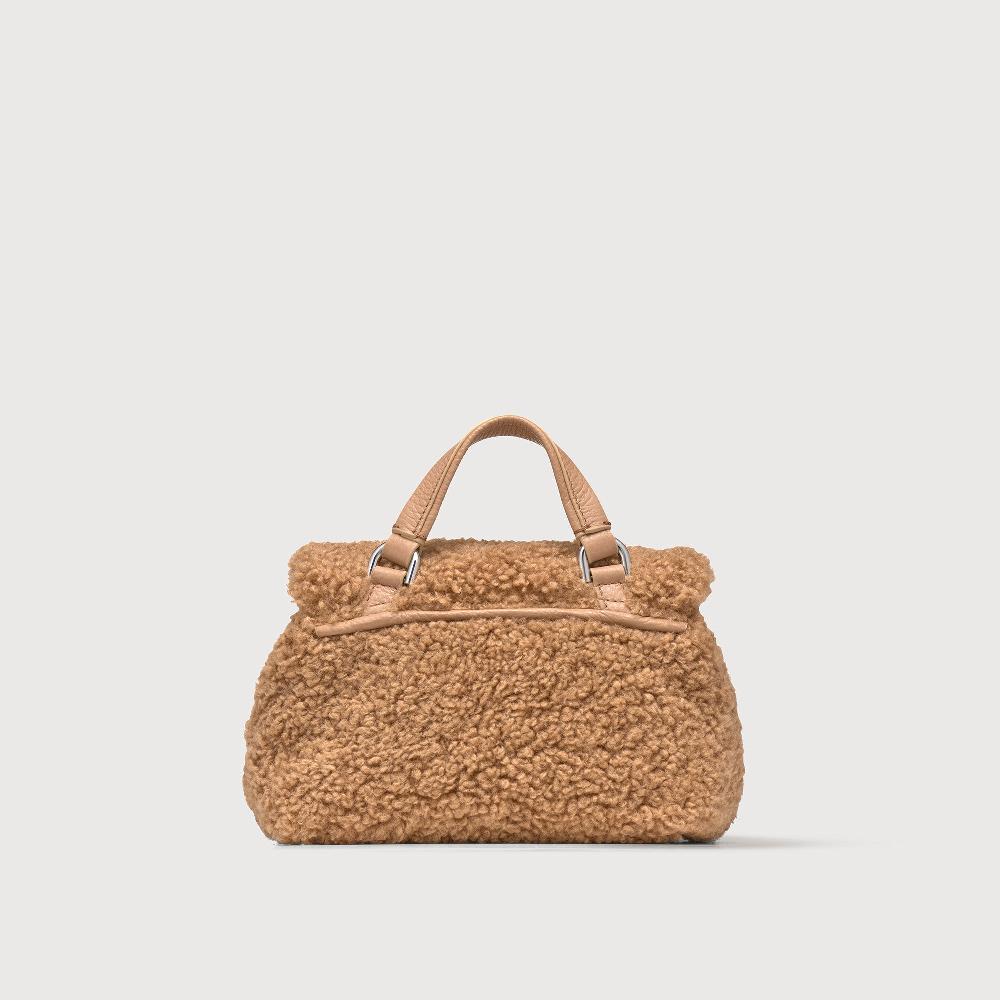 Zanellato BORSA POSTINA® BABY IN TESSUTO TEDDY BROWN TEDDY | Zanellato Italy