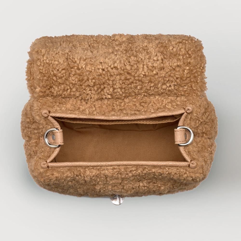 Zanellato BORSA POSTINA® BABY IN TESSUTO TEDDY BROWN TEDDY | Zanellato Italy