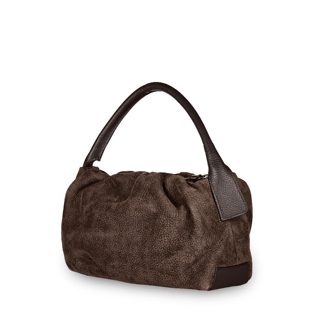 Zanellato BORSA TULIPA UNICA IN PELLE NABUK BROWN FONDENTE | Zanellato Convenienza
