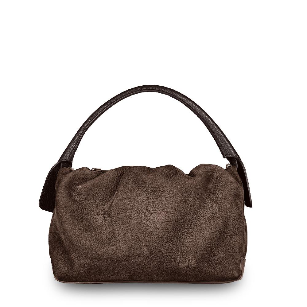 Zanellato BORSA TULIPA UNICA IN PELLE NABUK BROWN FONDENTE | Zanellato Convenienza