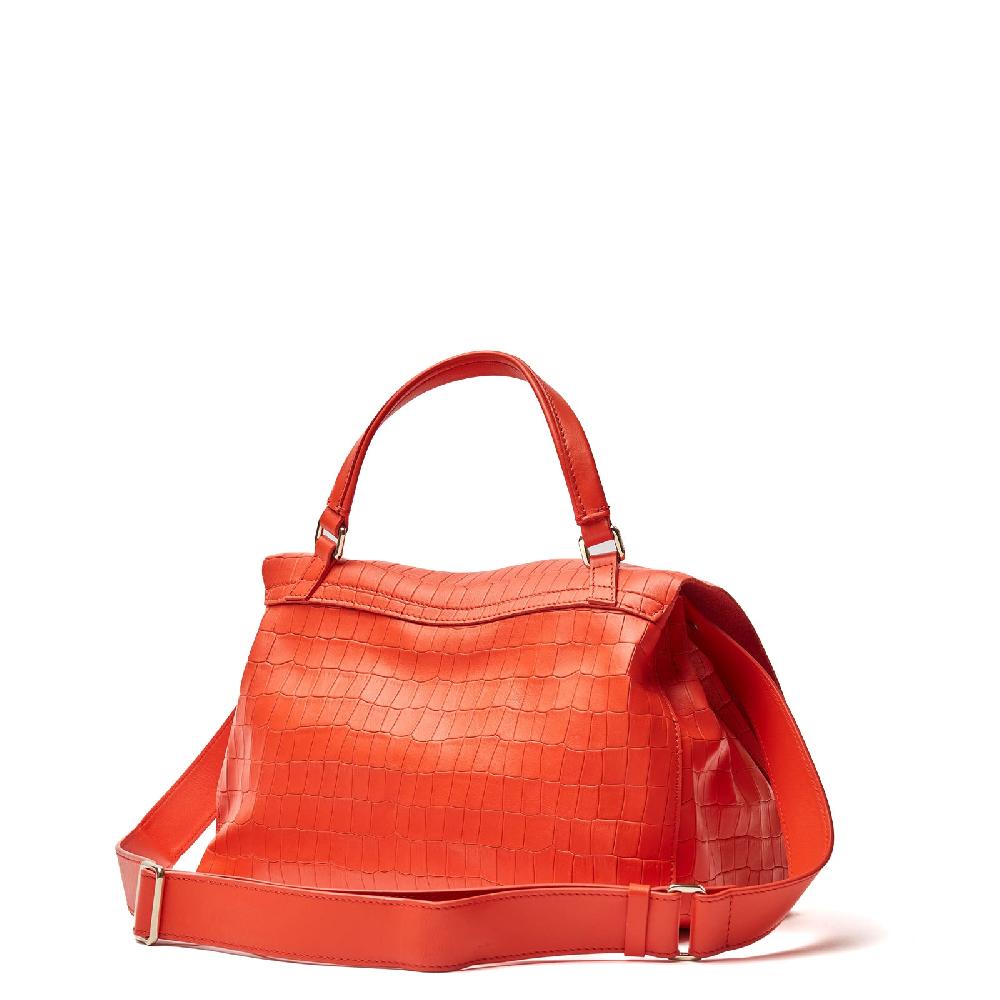 Zanellato BORSA POSTINA® SMALL IN PELLE STAMPATA RED MEDUSA | Zanellato Outlet