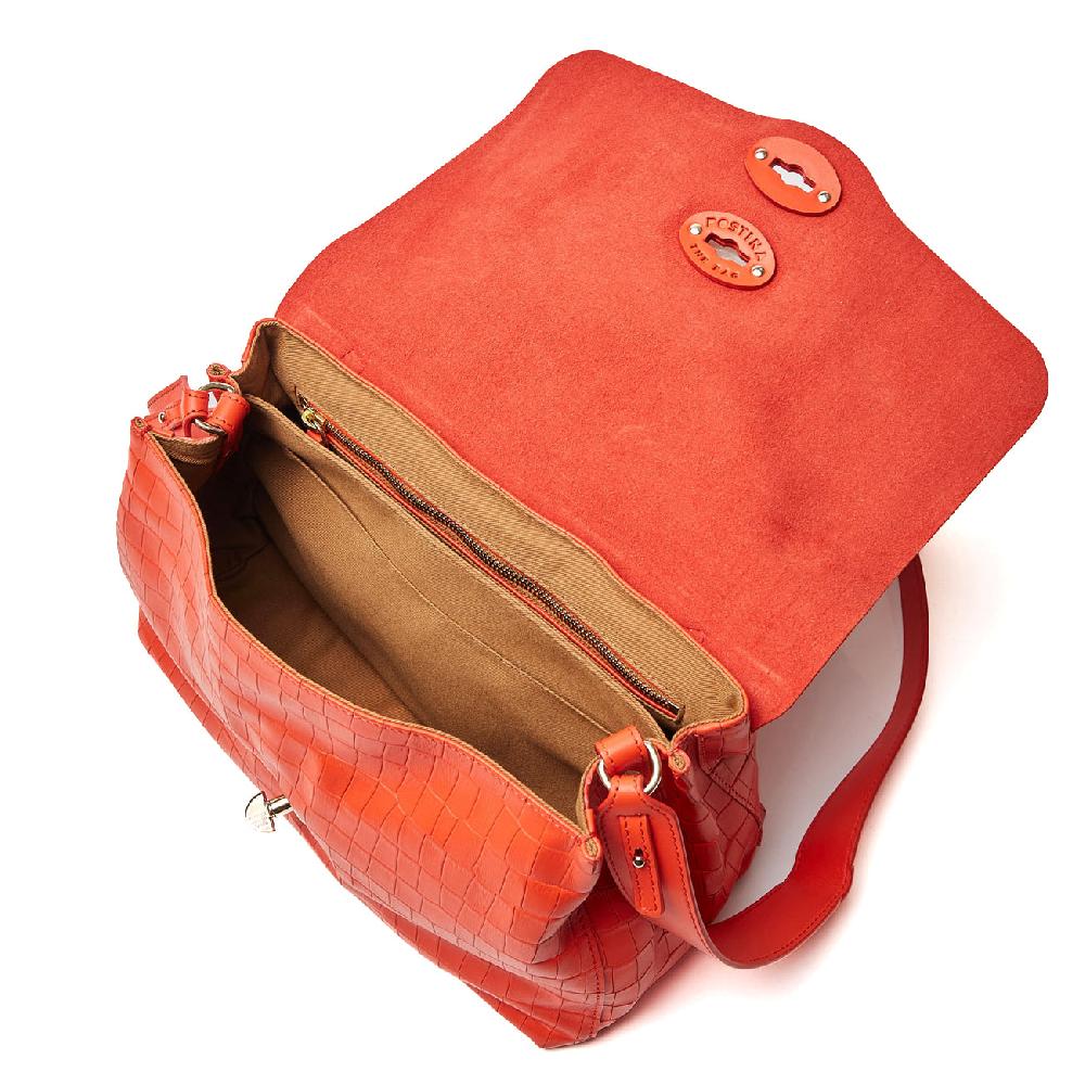 Zanellato BORSA POSTINA® SMALL IN PELLE STAMPATA RED MEDUSA | Zanellato Outlet