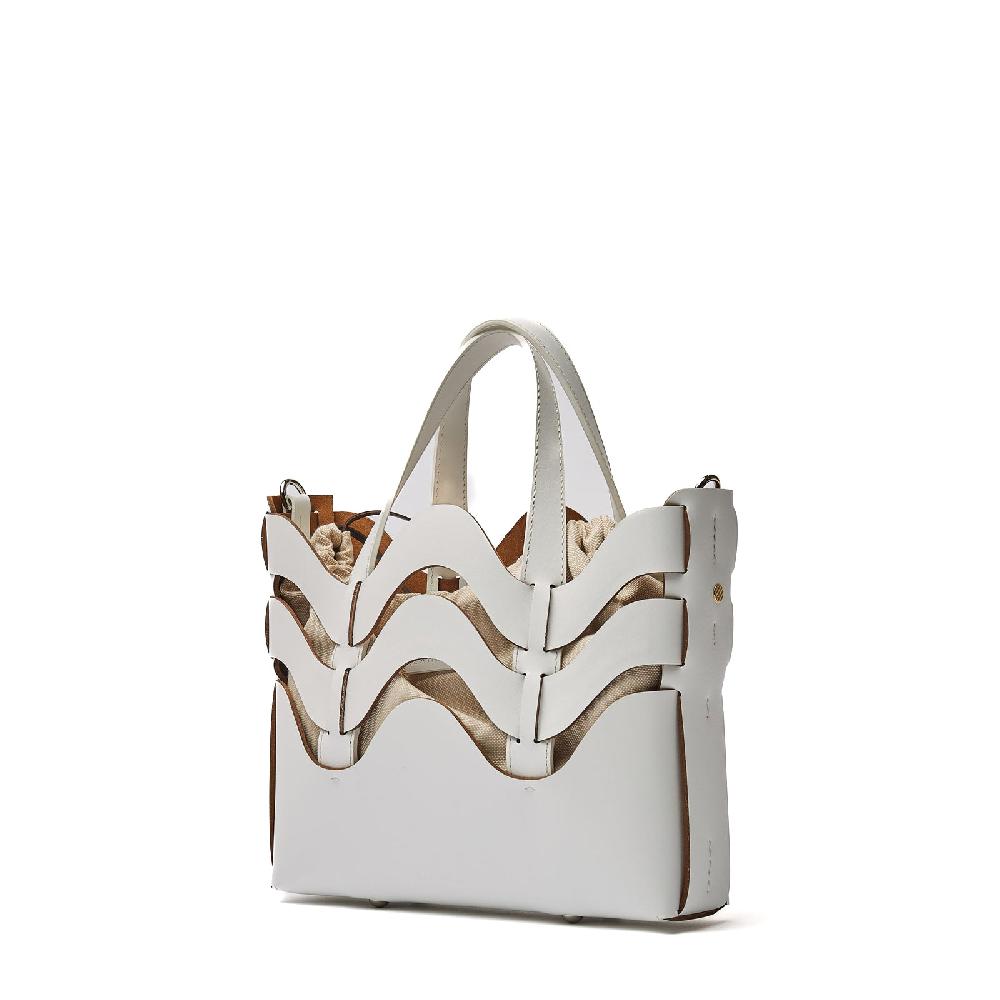 Zanellato BORSA DUNE SMALL IN PELLE RIGENERATA WHITE GESSO | Zanellato Offerte
