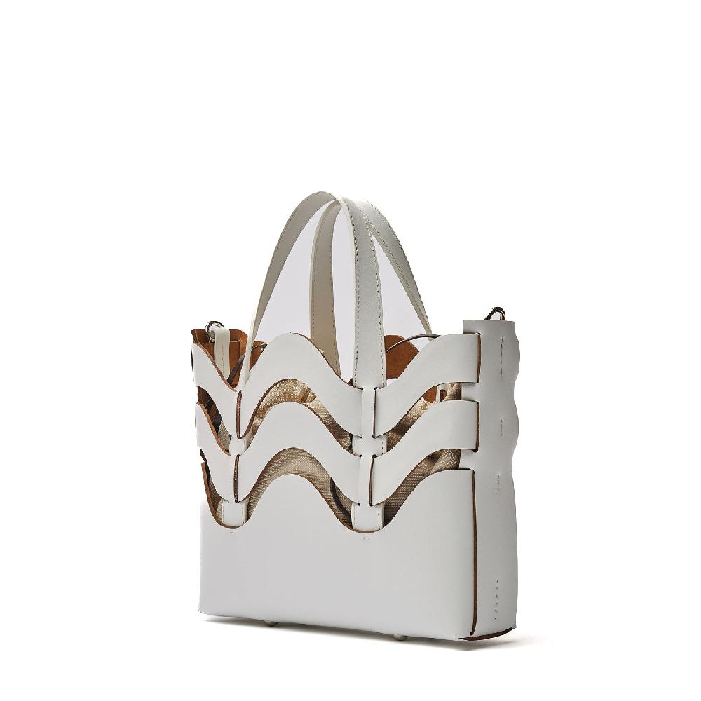 Zanellato BORSA DUNE SMALL IN PELLE RIGENERATA WHITE GESSO | Zanellato Offerte