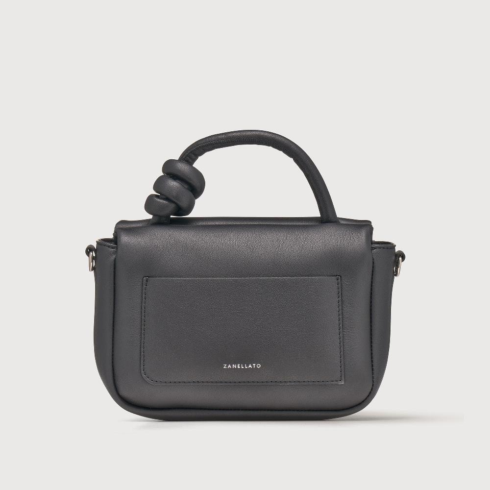 Zanellato BORSA ELLA SOFT SMALL IN PELLE LISCIA BLACK NERO | Zanellato In Saldo
