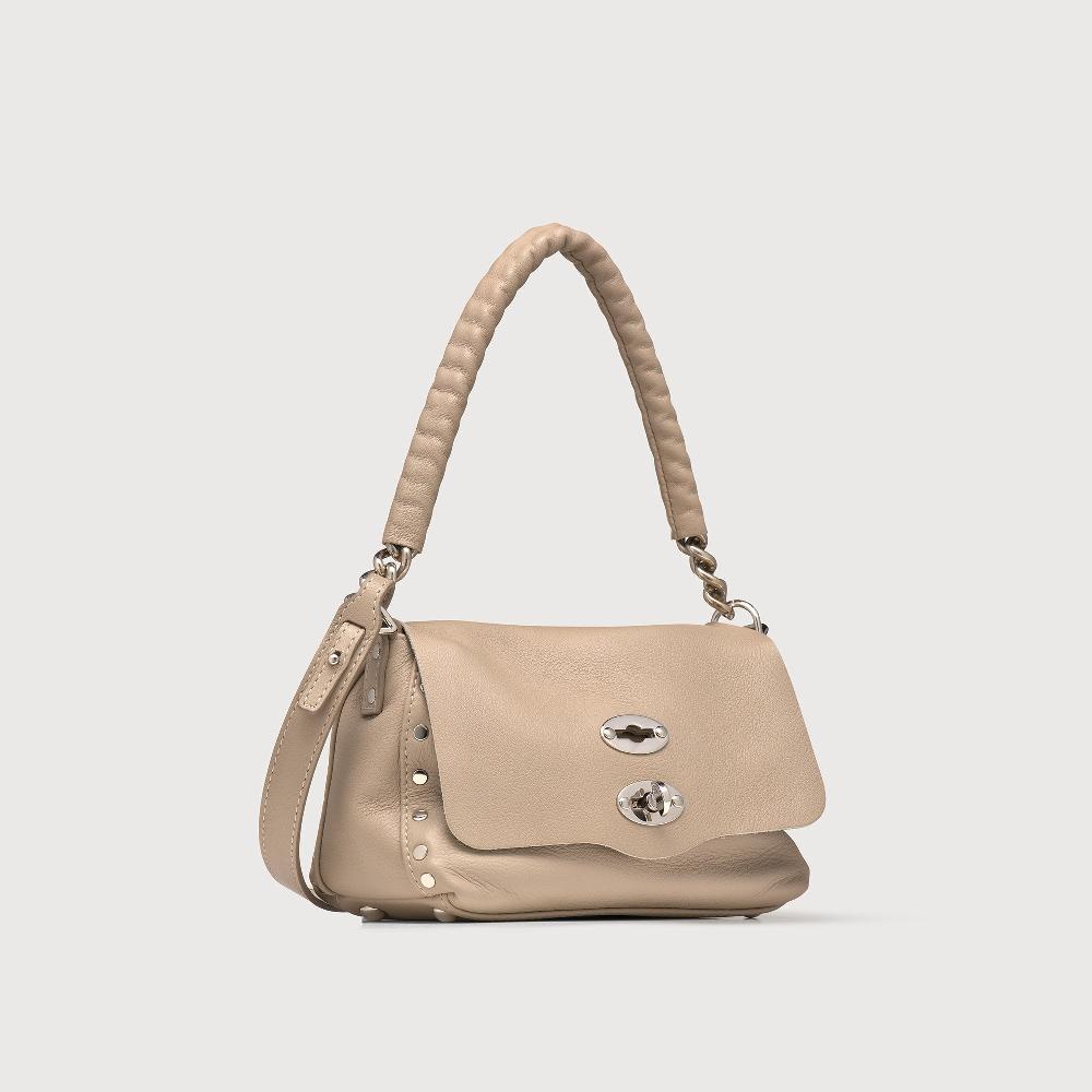 Zanellato BORSA POSTINA® BABY IN PELLE LISCIA GREY SASSONE | Zanellato Nuova