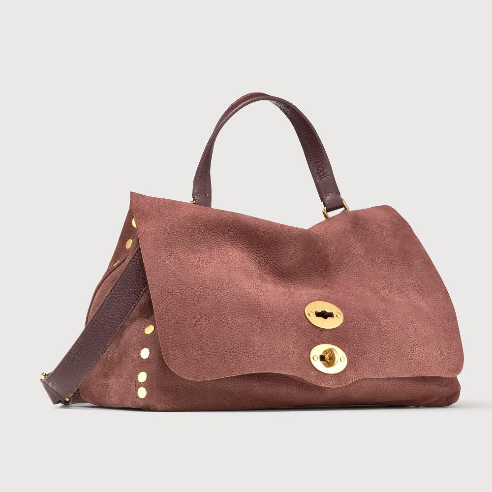 Zanellato BORSA POSTINA® MEDIUM IN PELLE NABUK RED BARBERA | Zanellato Moda