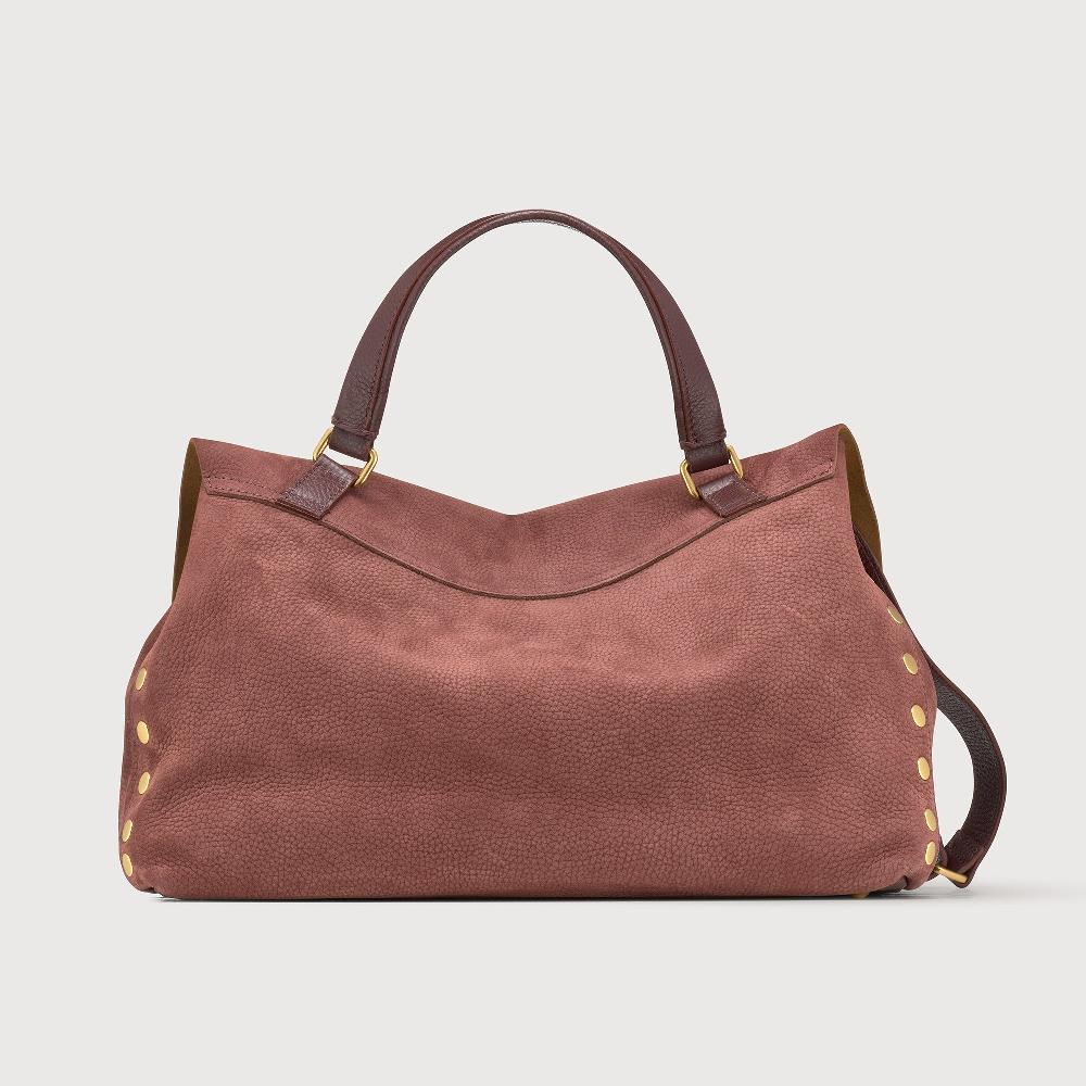 Zanellato BORSA POSTINA® MEDIUM IN PELLE NABUK RED BARBERA | Zanellato Moda