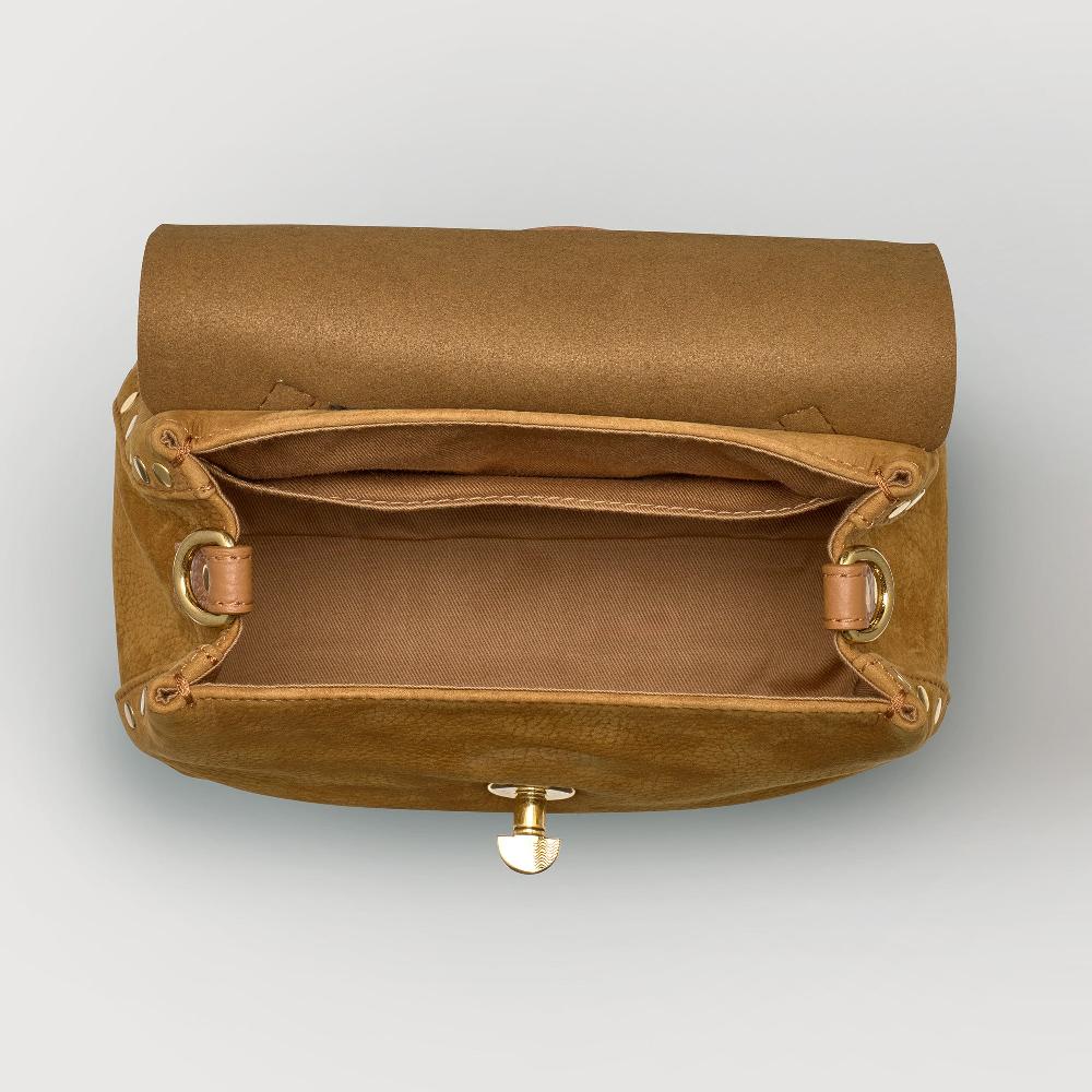 Zanellato BORSA POSTINA® BABY IN PELLE NABUK BROWN BRANDY | Zanellato 2025