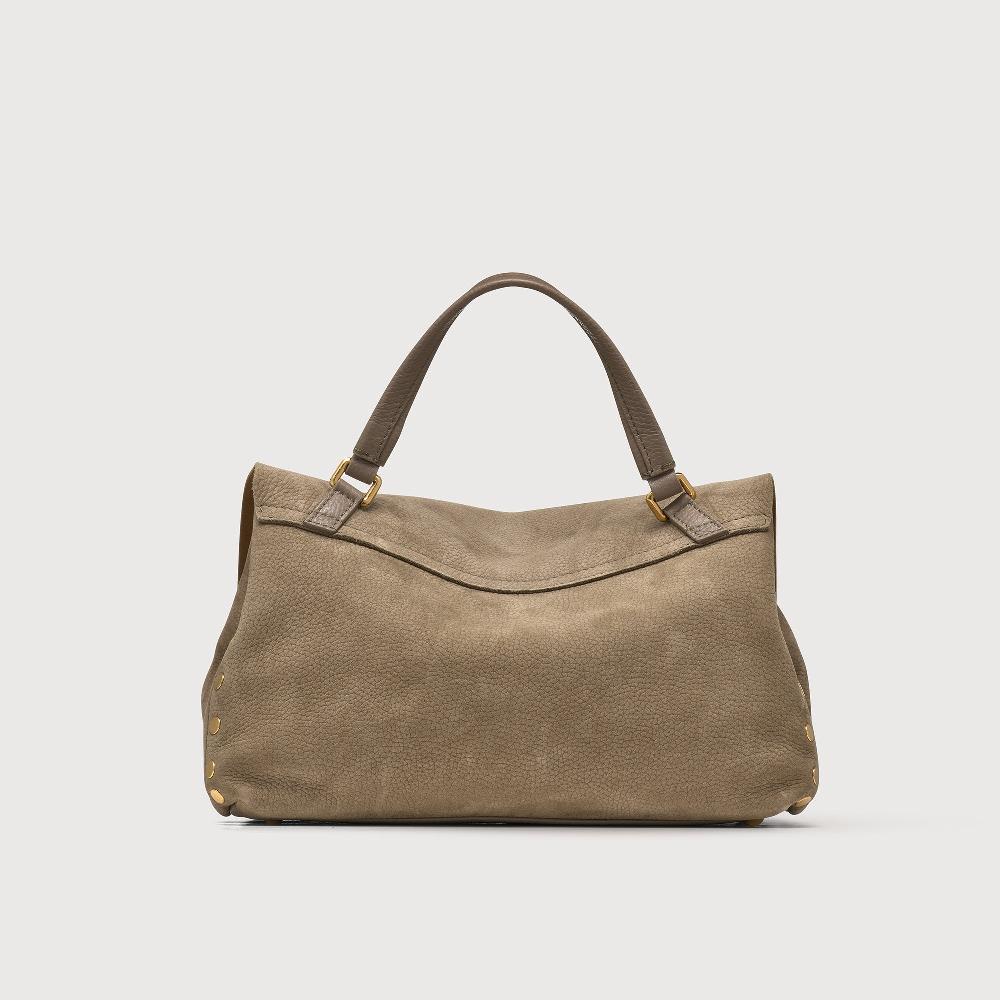 Zanellato BORSA POSTINA® SMALL IN PELLE NABUK GREY VOLTOLINA | Zanellato Nuovo