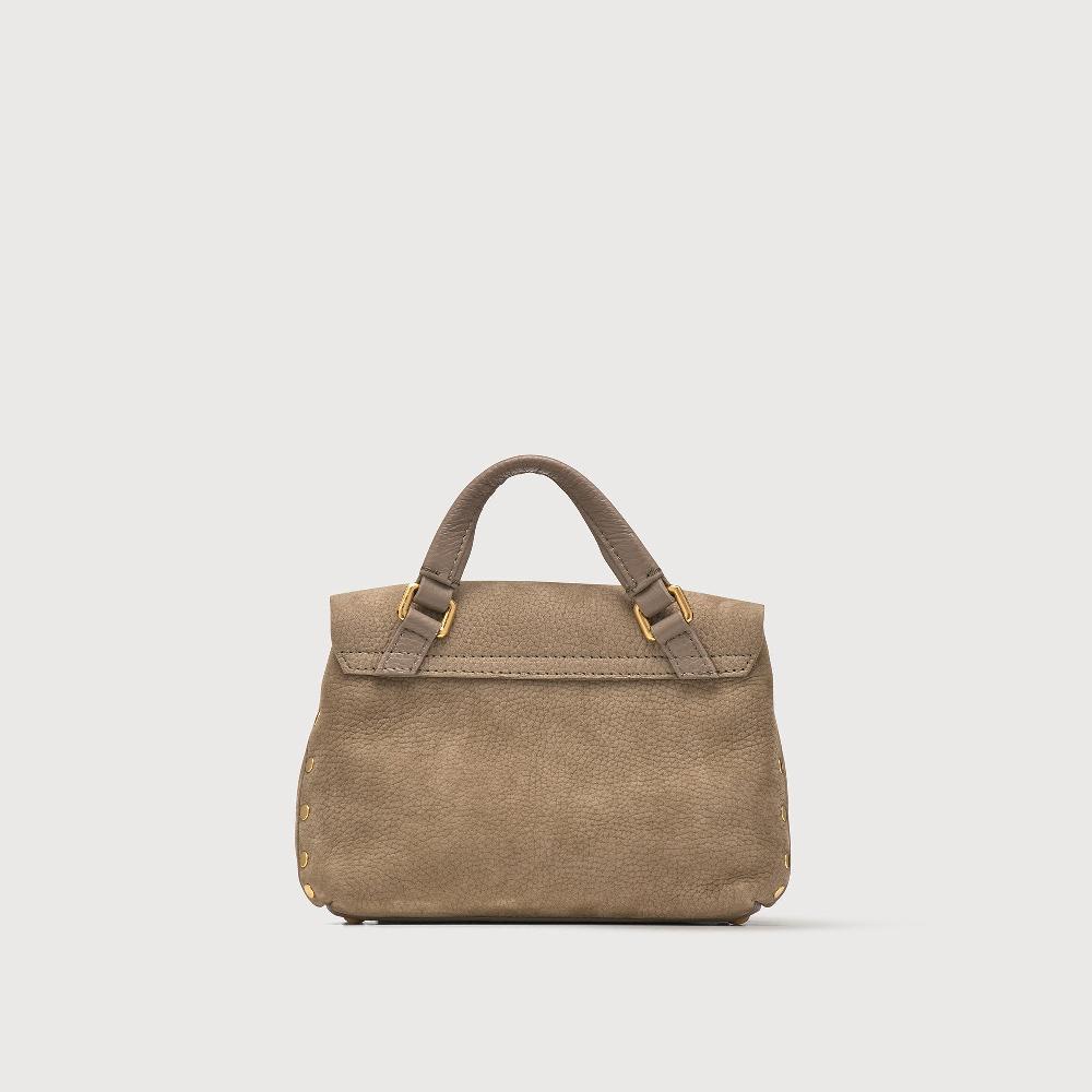 Zanellato BORSA POSTINA® BABY IN PELLE NABUK GREY VOLTOLINA | Zanellato Qualità