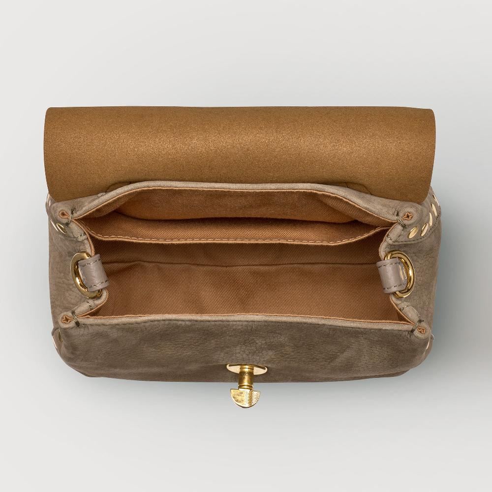 Zanellato BORSA POSTINA® BABY IN PELLE NABUK GREY VOLTOLINA | Zanellato Qualità