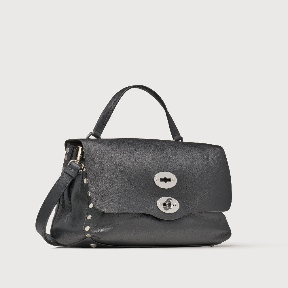 Zanellato BORSA POSTINA® SMALL IN PELLE LISCIA BLACK NERO | Zanellato Soddisfazione Garantita