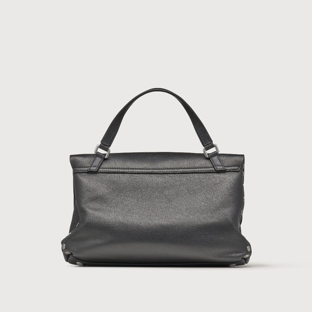 Zanellato BORSA POSTINA® SMALL IN PELLE LISCIA BLACK NERO | Zanellato Soddisfazione Garantita