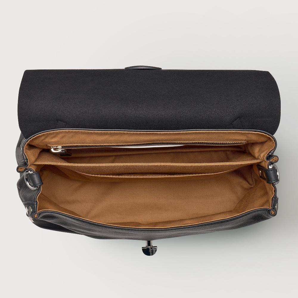 Zanellato BORSA POSTINA® SMALL IN PELLE LISCIA BLACK NERO | Zanellato Soddisfazione Garantita