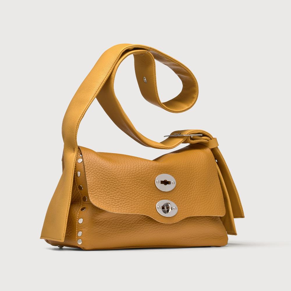 Zanellato BORSA POSTINA® SMALL IN PELLE MARTELLATA YELLOW GIALLONE | Zanellato Offerta speciale