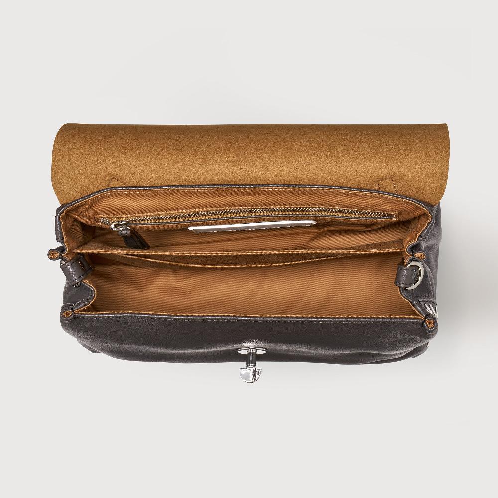 Zanellato BORSA POSTINA® SMALL IN PELLE LISCIA BROWN CORRETTO | Zanellato Shopping Online