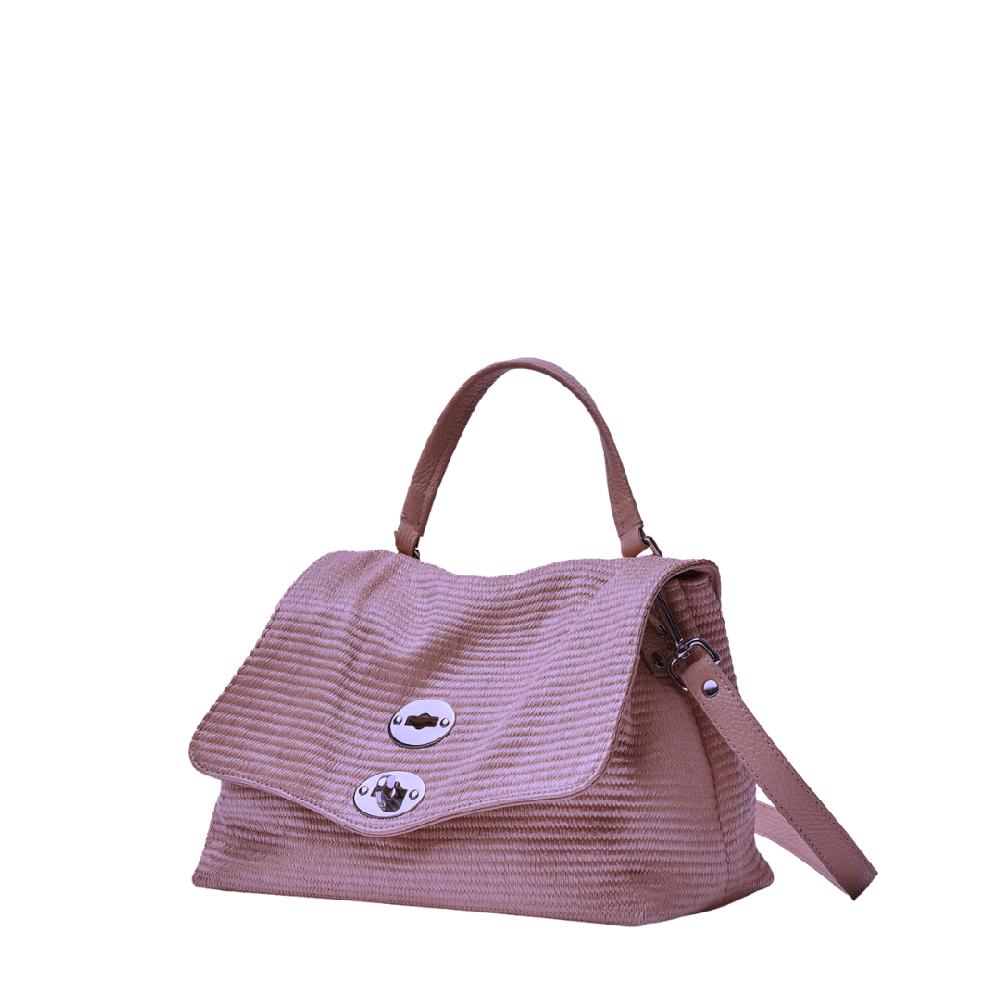 Zanellato BORSA POSTINA® SMALL IN TESSUTO PAGLIA VIOLET MODENA | Zanellato Sottocosto