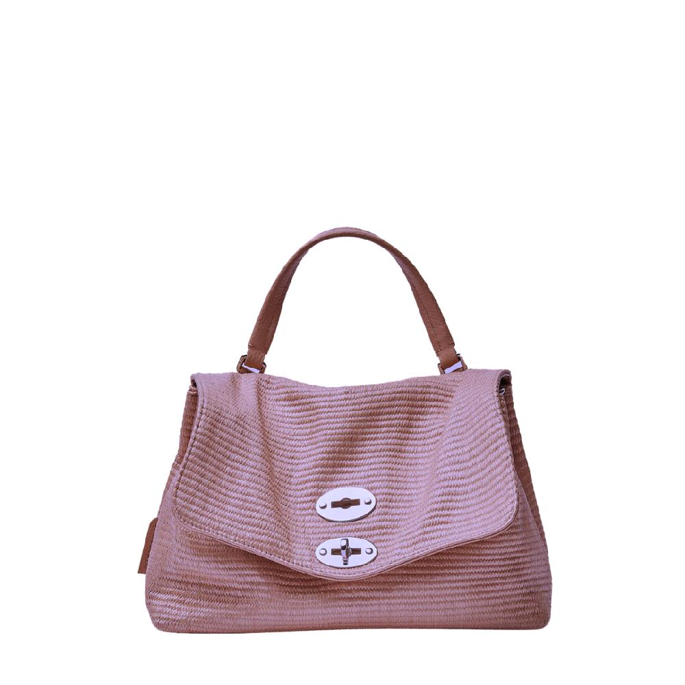 Zanellato BORSA POSTINA® SMALL IN TESSUTO PAGLIA VIOLET MODENA | Zanellato Sottocosto