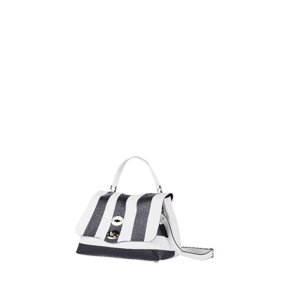Zanellato BORSA POSTINA® SMALL IN PELLE MARTELLATA WHITE FORTE DEI MARMI | Zanellato Novità