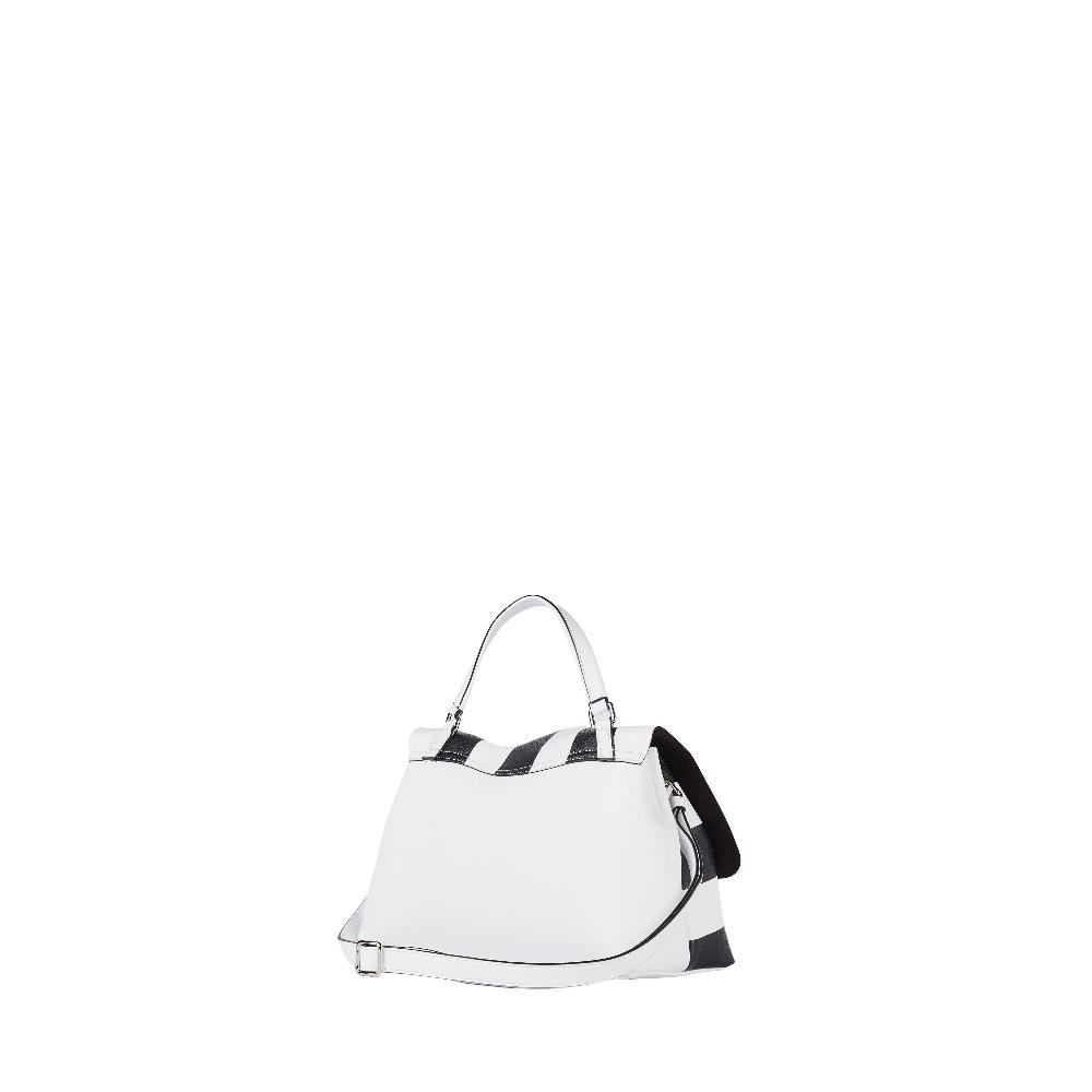 Zanellato BORSA POSTINA® SMALL IN PELLE MARTELLATA WHITE FORTE DEI MARMI | Zanellato Novità