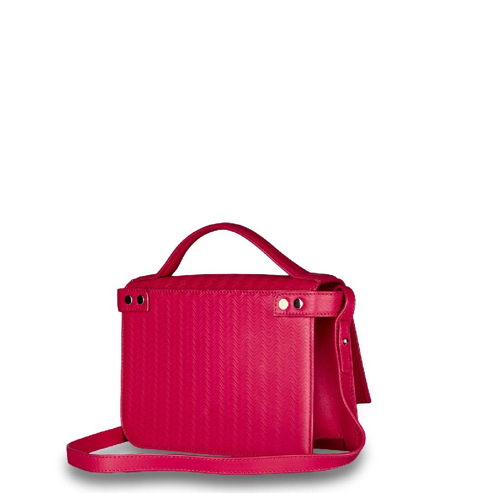 Zanellato BORSA ELLA UNICA IN PELLE STAMPATA ROSE FUCSIA | Zanellato Economico