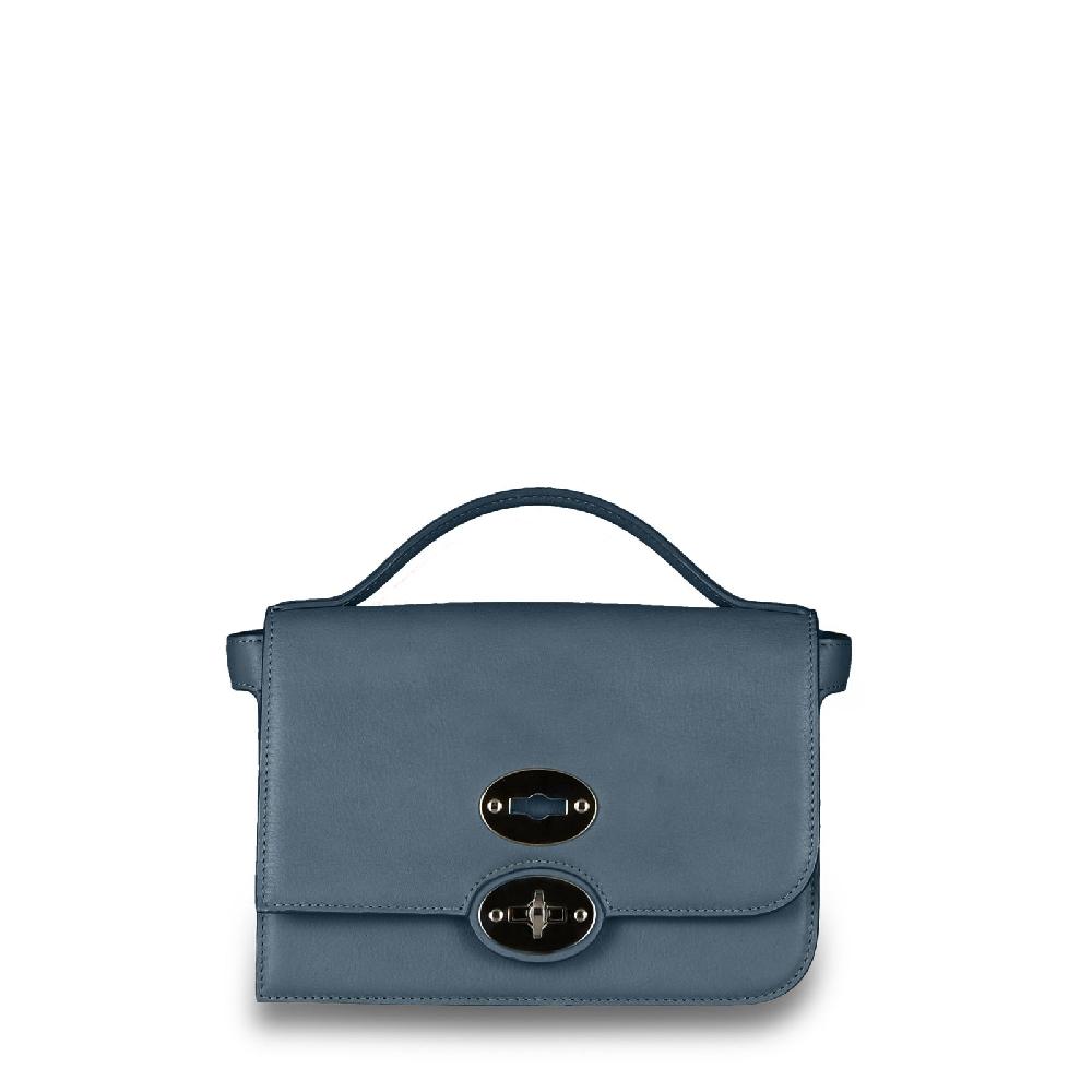 Zanellato BORSA ELLA UNICA IN PELLE LISCIA BLUE ATMOSFERA | Zanellato Online