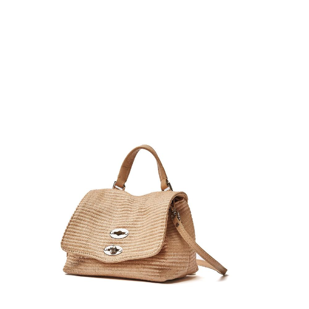Zanellato BORSA POSTINA® BABY IN TESSUTO PAGLIA BEIGE AGAR AGAR | Zanellato Saldi Di Fabbrica