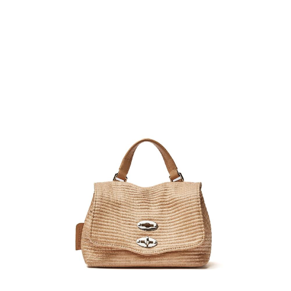 Zanellato BORSA POSTINA® BABY IN TESSUTO PAGLIA BEIGE AGAR AGAR | Zanellato Saldi Di Fabbrica