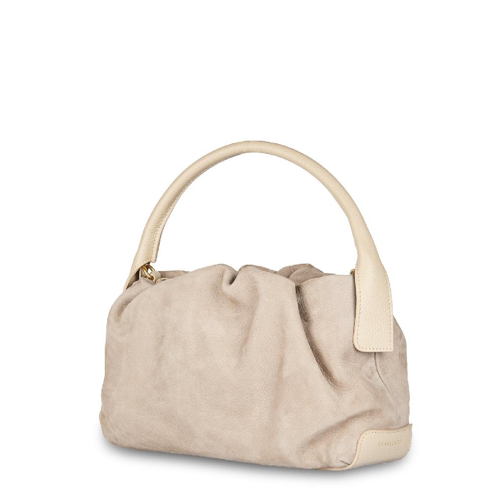 Zanellato BORSA TULIPA UNICA IN PELLE NABUK GREY VISONE | Zanellato I Più Venduti