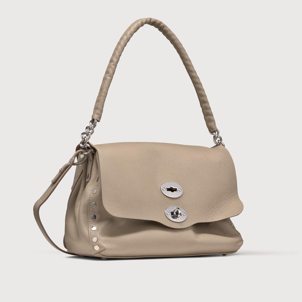 Zanellato BORSA POSTINA® SMALL IN PELLE LISCIA GREY SASSONE | Zanellato Vendite Flash