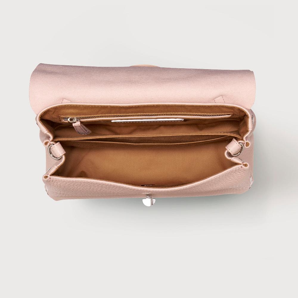 Zanellato BORSA POSTINA® SMALL IN PELLE MARTELLATA PINK ROSATELLO | Zanellato Moda