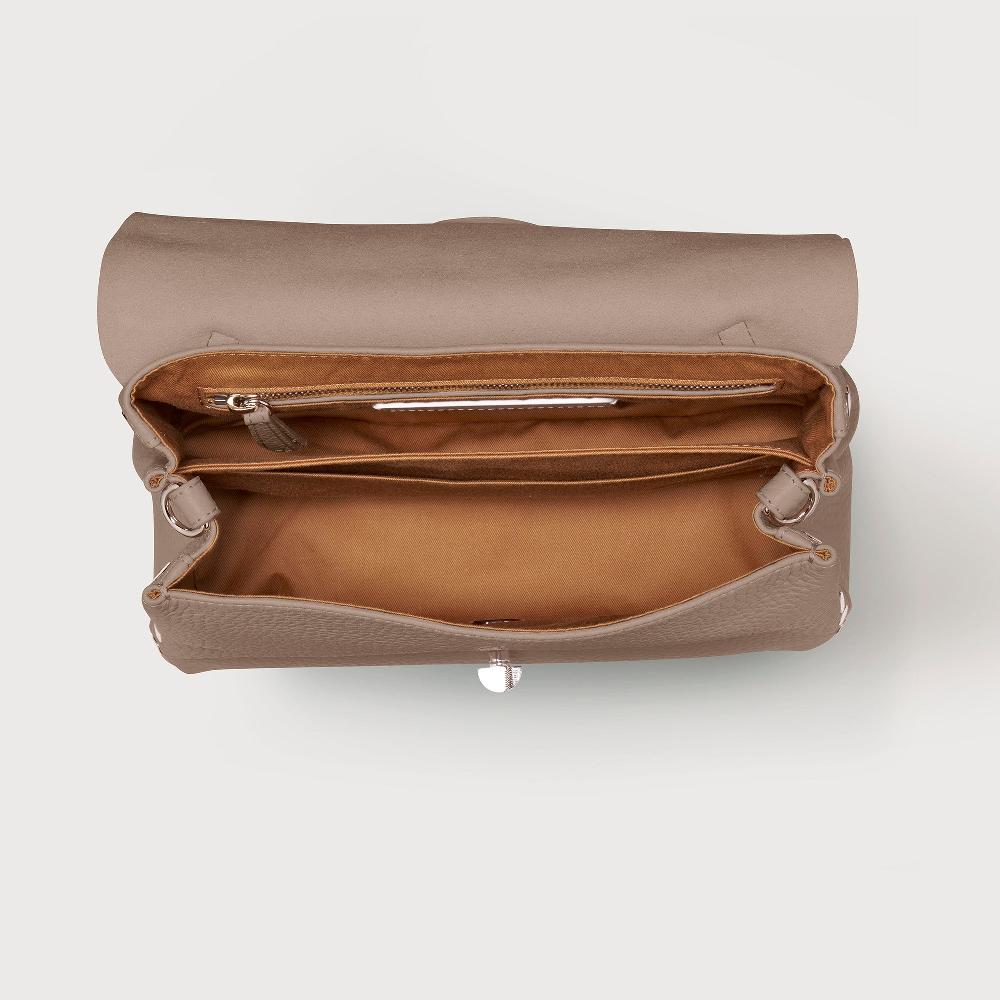 Zanellato BORSA POSTINA® SMALL IN PELLE MARTELLATA GREY CENERINO | Zanellato Offerte stagionali
