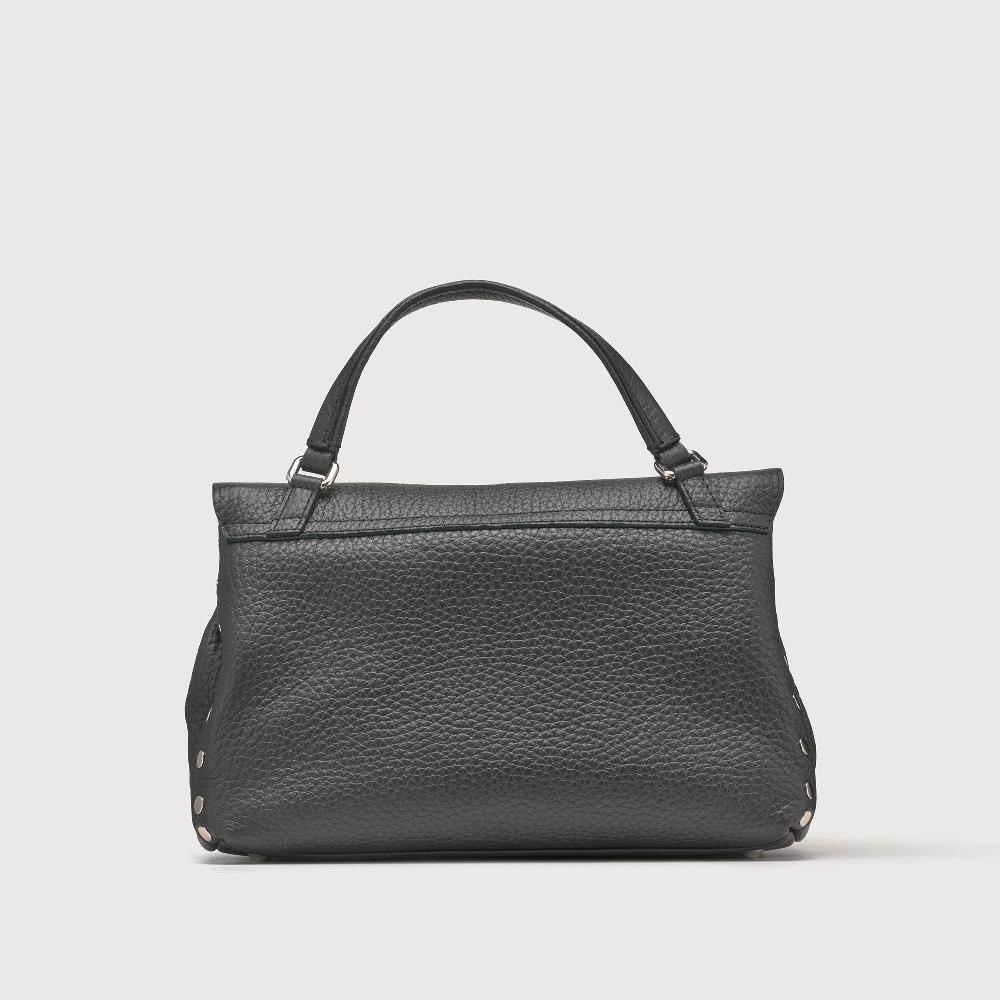 Zanellato BORSA POSTINA® SMALL IN PELLE MARTELLATA BLACK NERO | Zanellato Italia