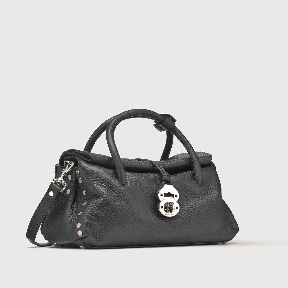 Zanellato BORSA DOTTA® SMALL IN PELLE MARTELLATA BLACK NERO | Zanellato In Linea