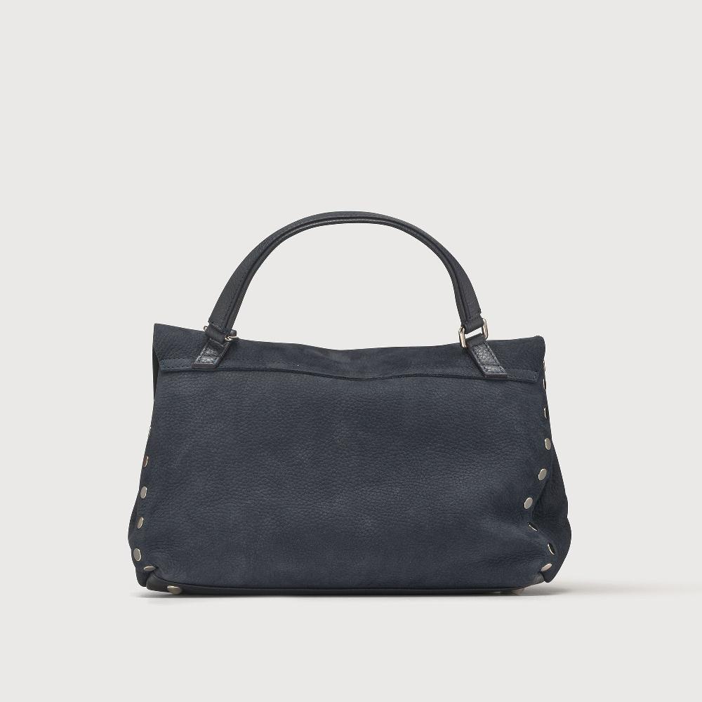 Zanellato BORSA POSTINA® SMALL IN PELLE NABUK BLUE NOTTE | Zanellato Qualità