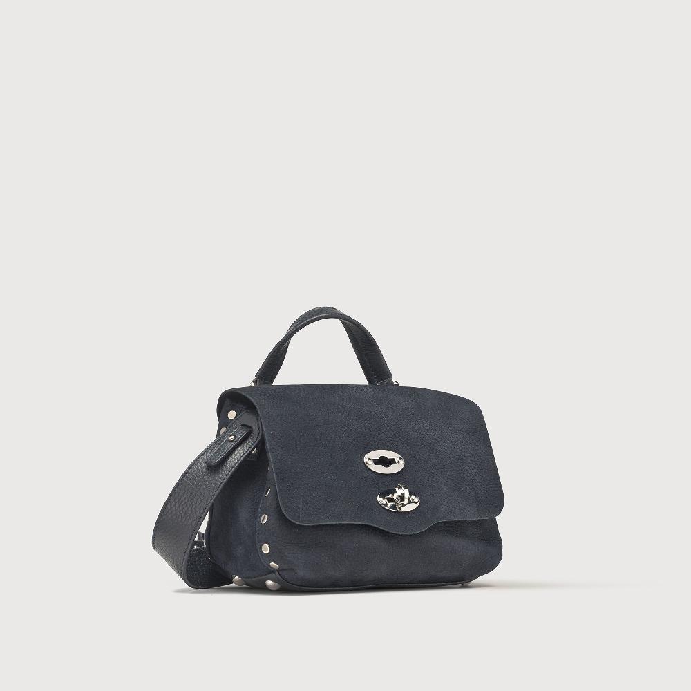 Zanellato BORSA POSTINA® BABY IN PELLE NABUK BLUE NOTTE | Zanellato Vendita