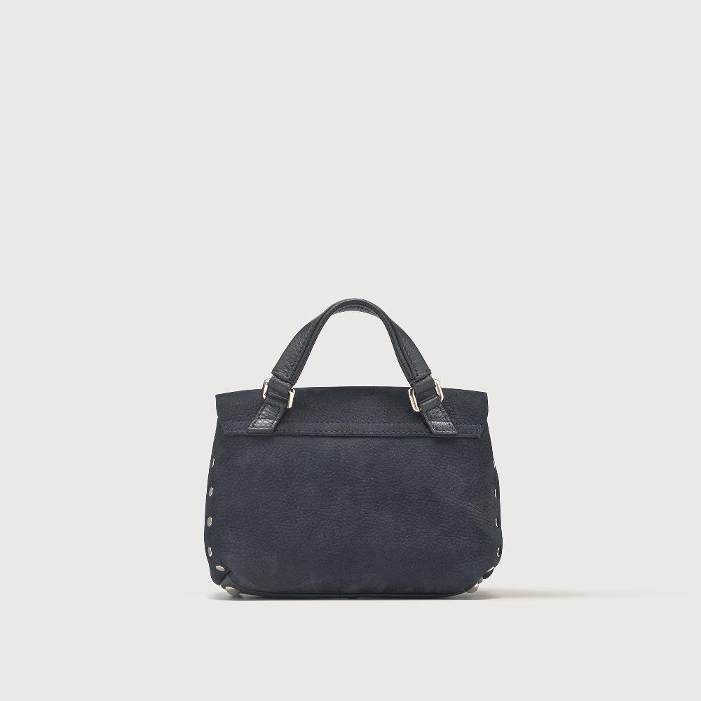 Zanellato BORSA POSTINA® BABY IN PELLE NABUK BLUE NOTTE | Zanellato Vendita