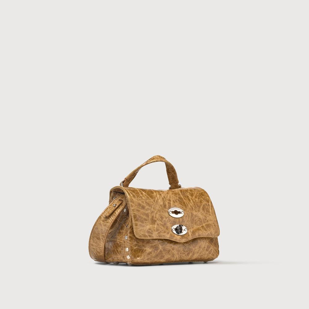 Zanellato BORSA POSTINA® BABY IN PELLE SPAZZOLATA BROWN CARPINESE | Zanellato Spedizione Gratuita