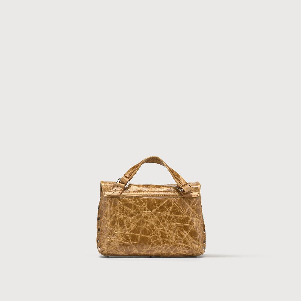 Zanellato BORSA POSTINA® BABY IN PELLE SPAZZOLATA BROWN CARPINESE | Zanellato Spedizione Gratuita