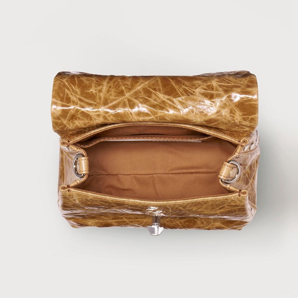 Zanellato BORSA POSTINA® BABY IN PELLE SPAZZOLATA BROWN CARPINESE | Zanellato Spedizione Gratuita