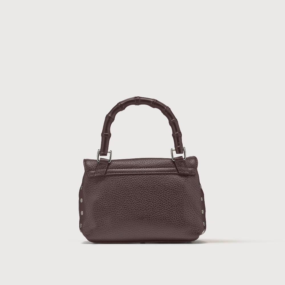 Zanellato BORSA POSTINA® BABY IN PELLE MARTELLATA BROWN MOCACCINO | Zanellato Qualità Garantita