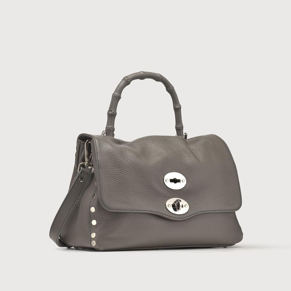 Zanellato BORSA POSTINA® SMALL IN PELLE MARTELLATA GREY MONTEBIANCO | Zanellato Negozi Online