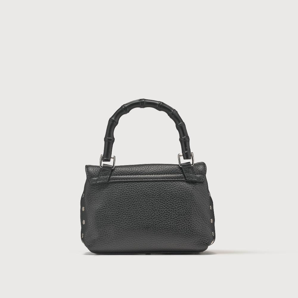 Zanellato BORSA POSTINA® BABY IN PELLE MARTELLATA BLACK NERO | Zanellato Consegna Veloce