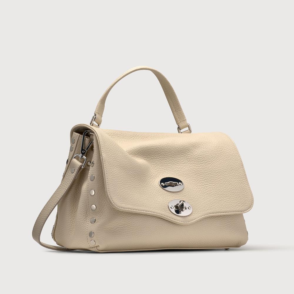 Zanellato BORSA POSTINA® SMALL IN PELLE MARTELLATA WHITE BIANCONE | Zanellato Promozione Limitata