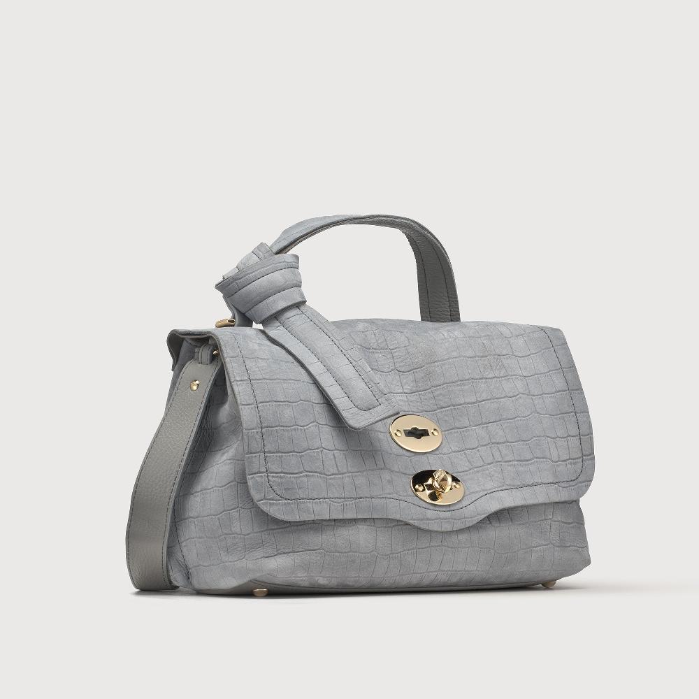 Zanellato BORSA POSTINA® SMALL IN PELLE NABUK GREY PIOGGIA | Zanellato Sottocosto