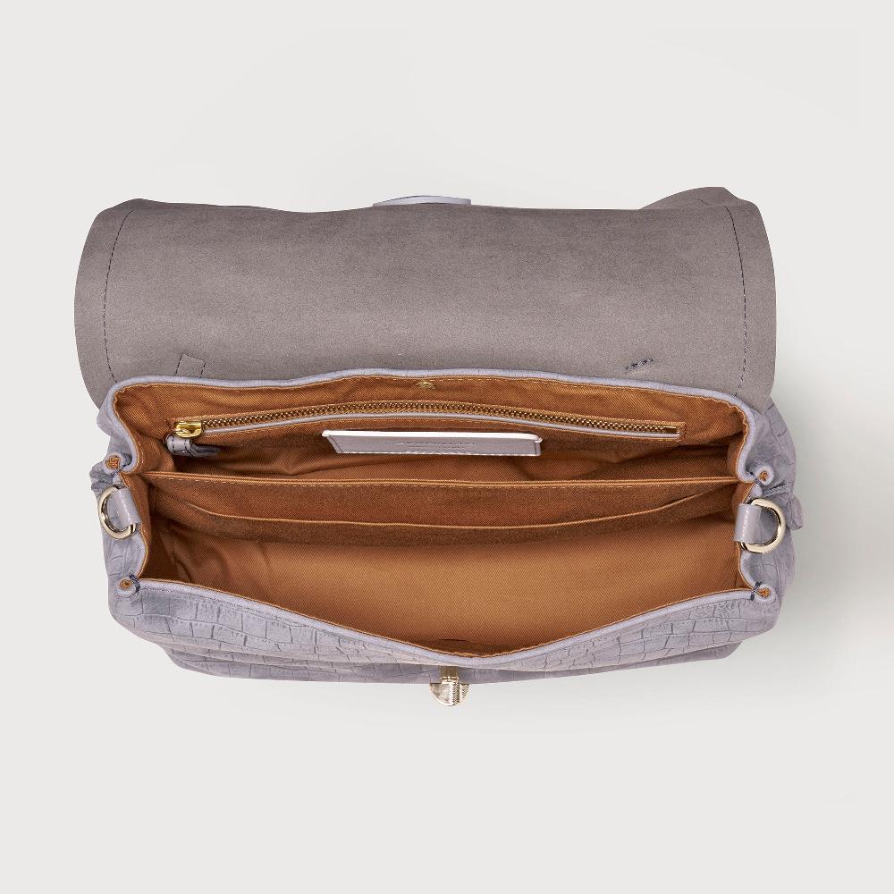 Zanellato BORSA POSTINA® SMALL IN PELLE NABUK GREY PIOGGIA | Zanellato Sottocosto